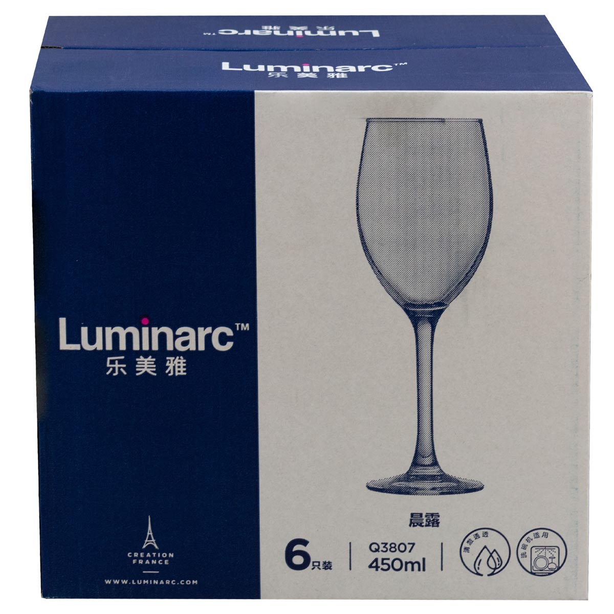 JUEGO DE 4 COPAS DE VIDRIO 400 ML RAINDROP | REGALOS SIGLO XXI