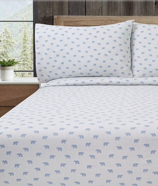 JUEGO DE SÁBANAS BEAR TAIL CEMENT |  EDDIE BAUER