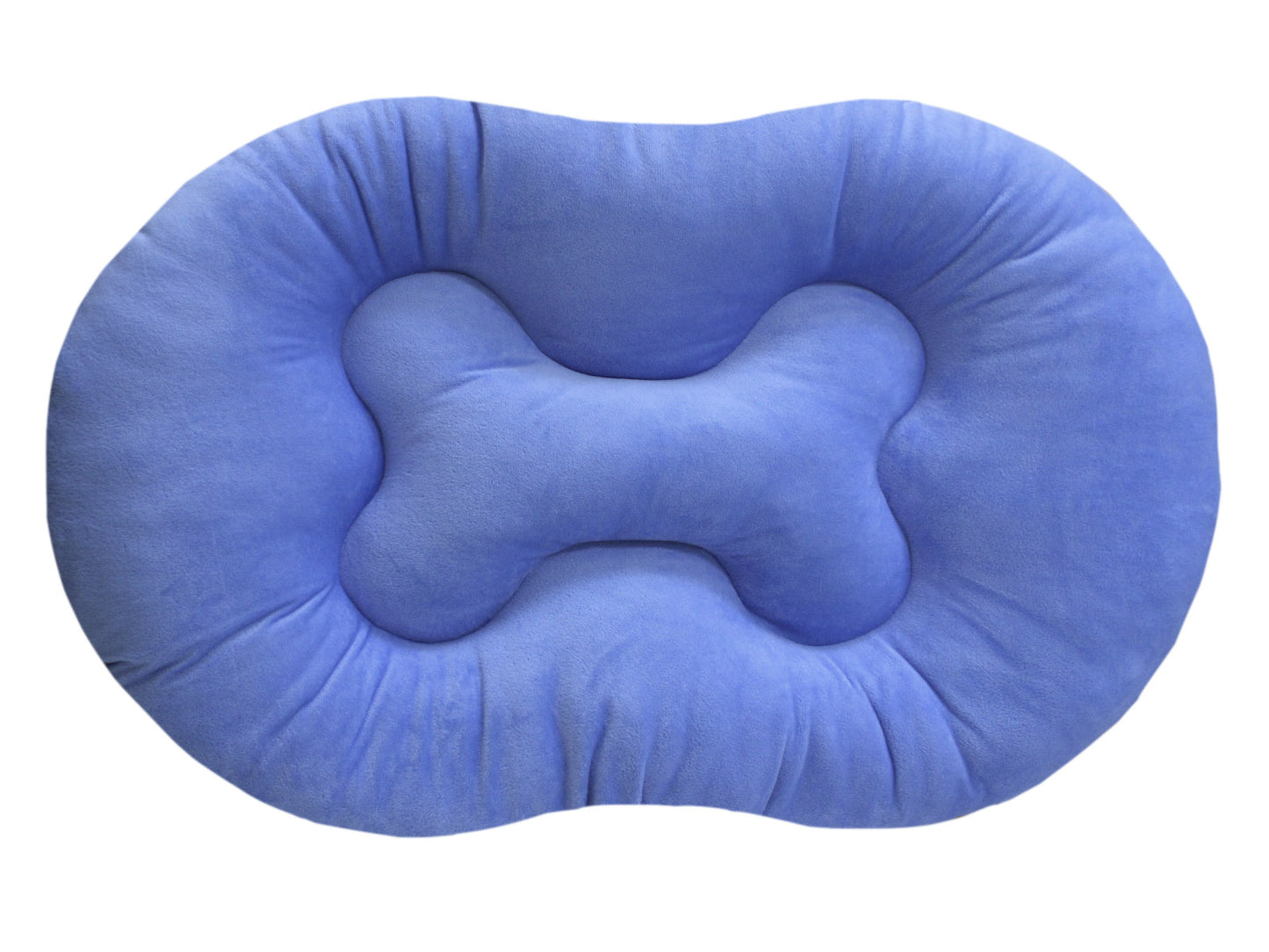 CAMA OVALADA PARA MASCOTAS VELOUR HUESO