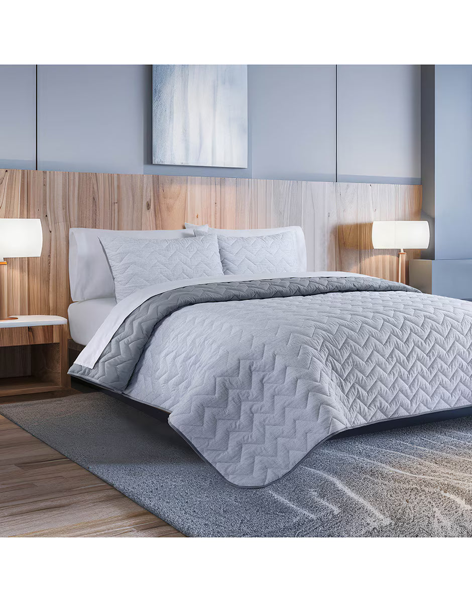 SET DE COLCHA MATTEO GREY | TASSARA