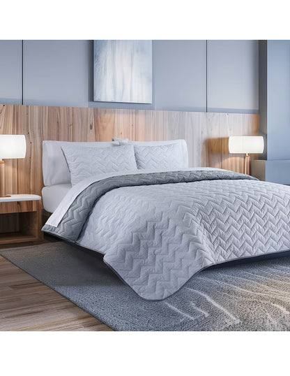 SET DE COLCHA MATTEO GREY | TASSARA