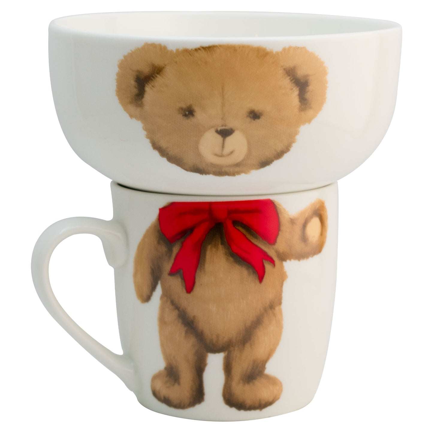 JUEGO DE PORCELANA PARA DESAYUNO MODELO OSO TEDDY | REGALOS SIGLO XXI