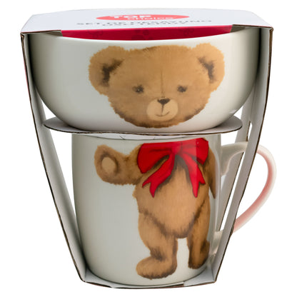 JUEGO DE PORCELANA PARA DESAYUNO MODELO OSO TEDDY | REGALOS SIGLO XXI