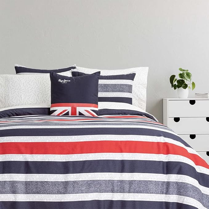 SET EDREDÓN INDIVIDUAL ERIK ROJO  | PEPE JEANS