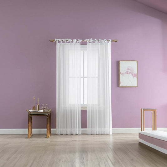 CORTINA DECORATIVA PARA SALA BJ SOLID SHEER | BETSEY JONHSON