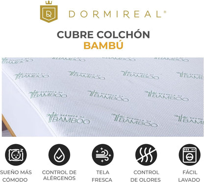 CUBRE COLCHÓN BAMBOO DIFERENTES TAMAÑOS | DORMIREAL