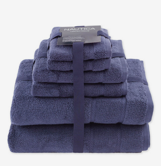 SET DE TOALLAS NAUTICA BELLE HAVEN AZUL