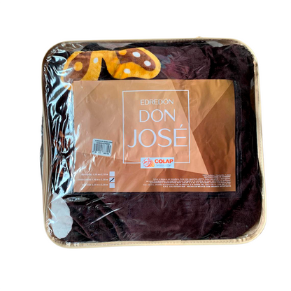EDRECOBERTOR GRUESO MATRIMONIAL CON BORREGA COLOR CAFÉ | COLAP
