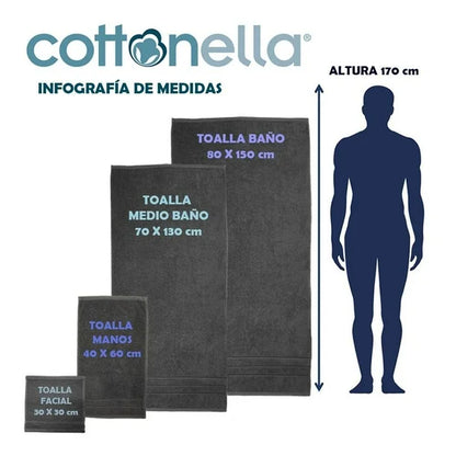 TOALLA DE BAÑO MODELO  MILAN OXFORD  | COTTONELLA