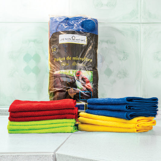 SET 12 PAÑOS MICROFIBRA | JENIN HOME