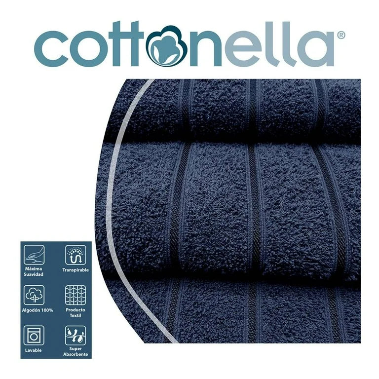 TOALLA DE BAÑO MODELO MILAN MARINO  | COTTONELLA