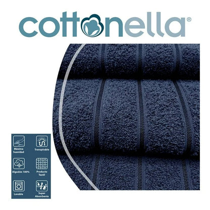 TOALLA DE BAÑO MODELO MILAN MARINO  | COTTONELLA