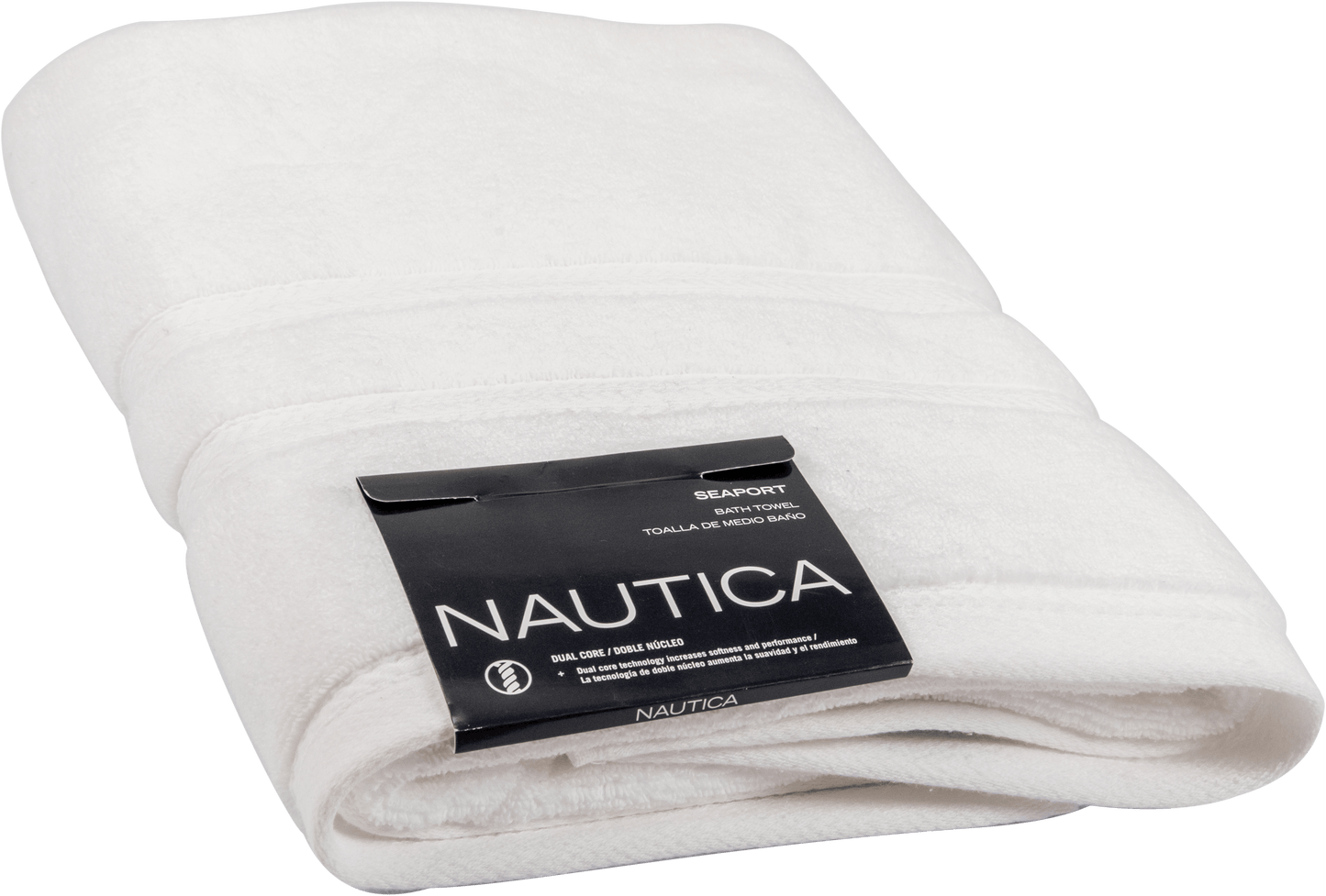 Toalla medio baño Nautica blanca