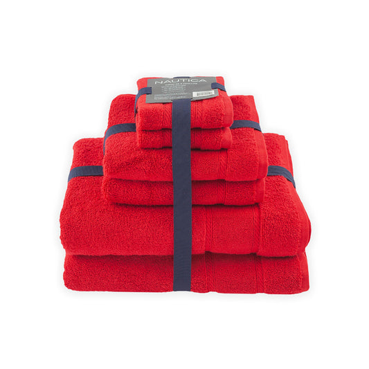 SET DE TOALLAS BELLE HAVEN ROJO |  NAUTICA