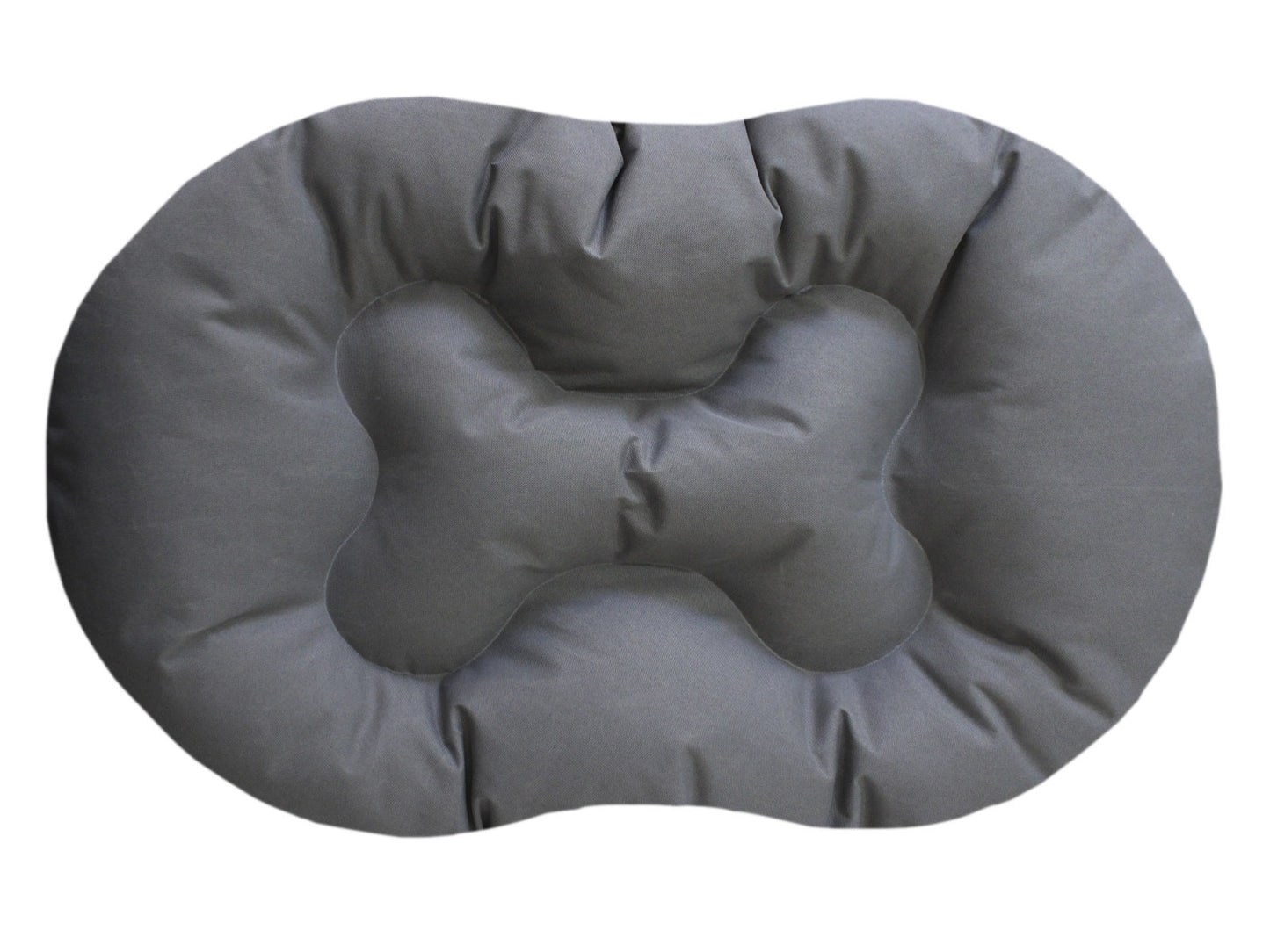 CAMA OVALADA PARA MASCOTAS VELOUR HUESO